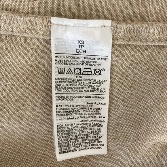 Old Navy Fit and Flare Linen Blend Midi Dress - Picture 6 of 6